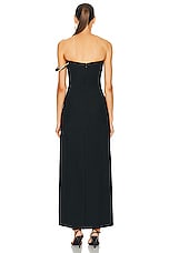 Gabriela Hearst Anica Dress in Black, view 4, click to view large image.