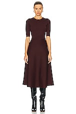 Gabriela Hearst Seymore Dress in Deep Bordeaux, view 1, click to view large image.