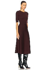 Gabriela Hearst Seymore Dress in Deep Bordeaux, view 2, click to view large image.