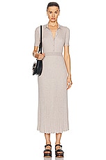Gabriela Hearst Amor Dress in Oatmeal, view 1, click to view large image.
