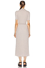 Gabriela Hearst Amor Dress in Oatmeal, view 3, click to view large image.