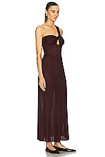 Gabriela Hearst Altura Dress in Deep Bordeaux, view 2, click to view large image.