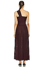 Gabriela Hearst Altura Dress in Deep Bordeaux, view 4, click to view large image.