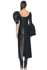 Gabriela Hearst Merlin Dress in Black, view 4, click to view large image.
