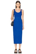 Gabriela Hearst Girard Dress in Saphire, view 1, click to view large image.