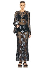 Gabriela Hearst Romeo Dress in Black, view 1, click to view large image.