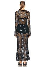 Gabriela Hearst Romeo Dress in Black, view 3, click to view large image.
