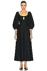 Gabriela Hearst Madyn Dress in Black, view 1, click to view large image.