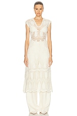 Gabriela Hearst Waldman Dress in Ivory, view 4, click to view large image.