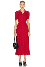 Gabriela Hearst Amor Dress in Scarlet Red, view 1, click to view large image.