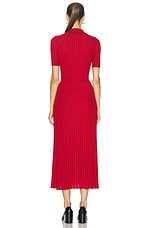 Gabriela Hearst Amor Dress in Scarlet Red, view 3, click to view large image.