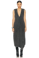 Gabriela Hearst Orstone Dress in Dark Grey, view 2, click to view large image.