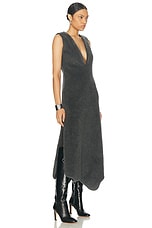 Gabriela Hearst Orstone Dress in Dark Grey, view 3, click to view large image.