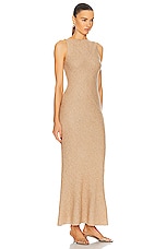 Gabriela Hearst Seren Dress in Camel, view 2, click to view large image.