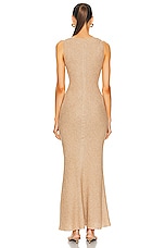 Gabriela Hearst Seren Dress in Camel, view 3, click to view large image.