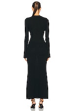 Gabriela Hearst Danica Dress in Black, view 3, click to view large image.