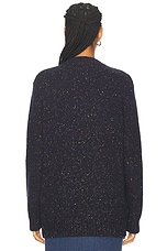 Gabriela Hearst Alfie Sweater in Navy Speckle, view 3, click to view large image.