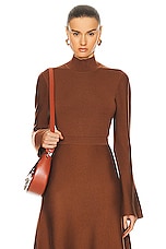 Gabriela Hearst Straun Turtleneck Sweater in Cognac, view 1, click to view large image.