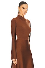 Gabriela Hearst Straun Turtleneck Sweater in Cognac, view 2, click to view large image.
