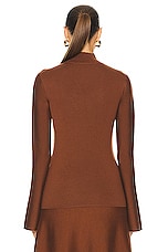 Gabriela Hearst Straun Turtleneck Sweater in Cognac, view 3, click to view large image.