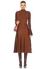 Gabriela Hearst Straun Turtleneck Sweater in Cognac, view 4, click to view large image.