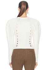 Gabriela Hearst Petersburg Sweater in Ivory, view 3, click to view large image.