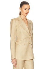 Gabriela Hearst Stephanie Blazer in Hay, view 2, click to view large image.