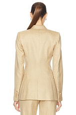 Gabriela Hearst Stephanie Blazer in Hay, view 3, click to view large image.