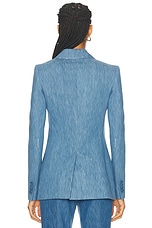 Gabriela Hearst Leiva Blazer in Light Blue Denim, view 3, click to view large image.