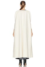 Gabriela Hearst Glenys Cape W/ Gilet in Ivory, view 3, click to view large image.