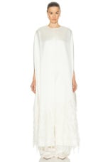 Gabriela Hearst Hillman Cape in Ivory, view 1, click to view large image.