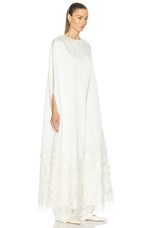 Gabriela Hearst Hillman Cape in Ivory, view 2, click to view large image.