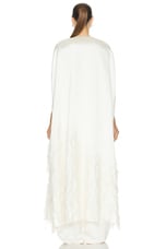 Gabriela Hearst Hillman Cape in Ivory, view 3, click to view large image.
