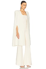 Gabriela Hearst Eoin Poncho in Ivory, view 2, click to view large image.