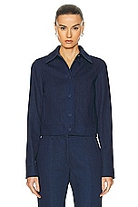 Gabriela Hearst Thereza Jacket in Denim, view 1, click to view large image.