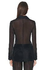 Gabriela Hearst Leiva Blazer in Black, view 3, click to view large image.