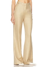 Gabriela Hearst Vesta Pant in Hay, view 2, click to view large image.