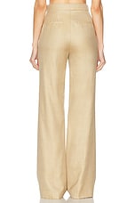 Gabriela Hearst Vesta Pant in Hay, view 3, click to view large image.