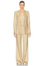 Gabriela Hearst Vesta Pant in Hay, view 4, click to view large image.