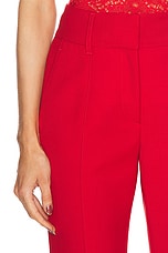 Gabriela Hearst Rhein Pant in Scarlet Red, view 6, click to view large image.