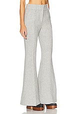 Gabriela Hearst Rhein Pant in Light Grey Melange, view 2, click to view large image.