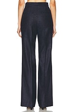 Gabriela Hearst Vest Pant in Dark Navy Multi, view 4, click to view large image.