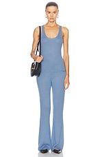 Gabriela Hearst Ornston Pant in Light Blue Denim, view 5, click to view large image.