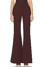 Gabriela Hearst Desmond Pant in Deep Bordeaux, view 1, click to view large image.