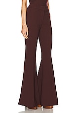 Gabriela Hearst Desmond Pant in Deep Bordeaux, view 2, click to view large image.