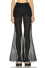 Gabriela Hearst Rhein Pant in Black, view 1, click to view large image.