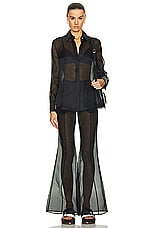 Gabriela Hearst Rhein Pant in Black, view 4, click to view large image.