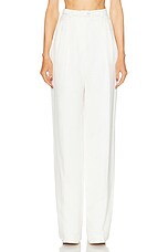 Gabriela Hearst Vargas Pant in Ivory, view 1, click to view large image.