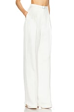 Gabriela Hearst Vargas Pant in Ivory, view 2, click to view large image.