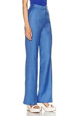 Gabriela Hearst Vesta Pant in Sapphire, view 2, click to view large image.
